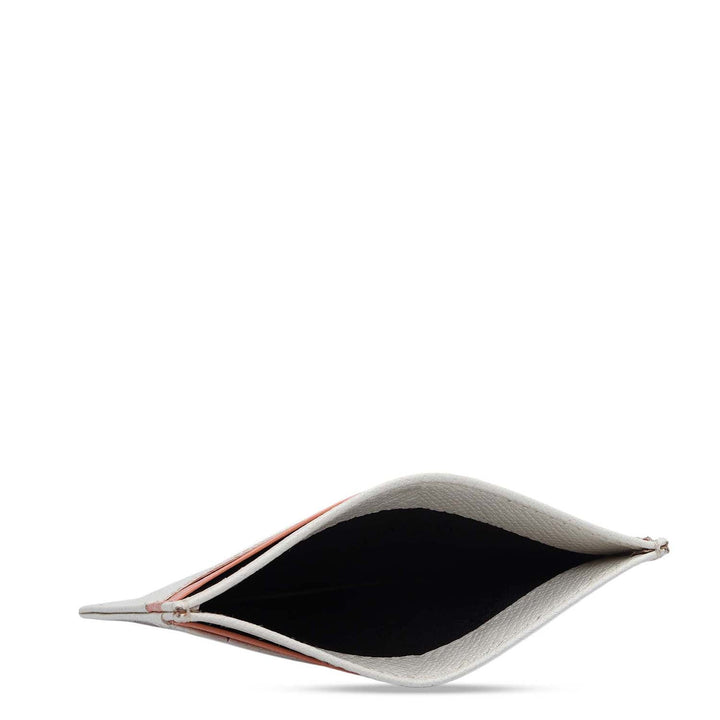 4 Slots Leather Card Case - Marshmallow