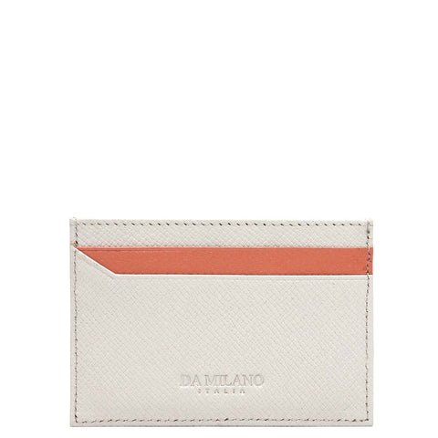 4 Slots Leather Card Case - Marshmallow