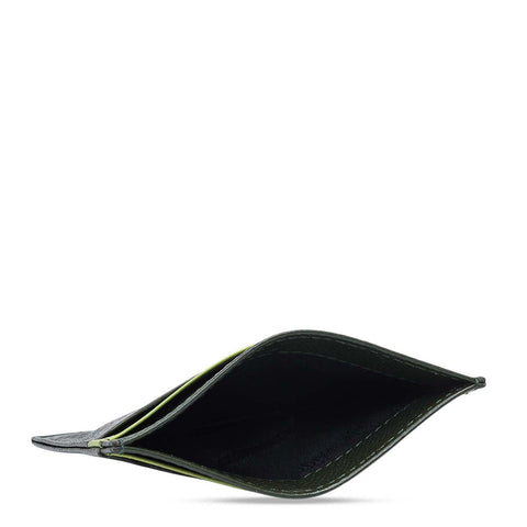 4 Slots Leather Card Case - Petrol Green