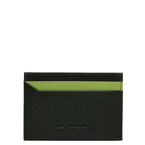 4 Slots Leather Card Case - Petrol Green