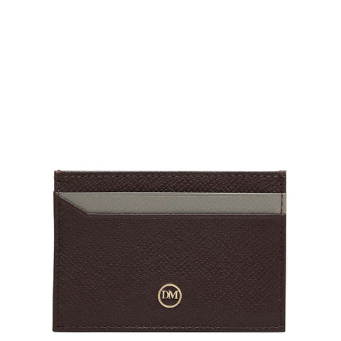 4 Slots Leather Card Case - Walnut