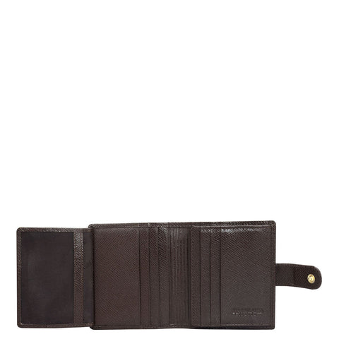 12 Slots Leather Card Case - Chocolate