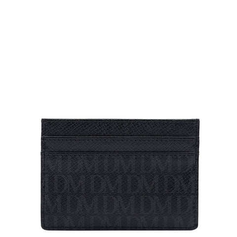 5 Slots Leather Card Case - Black