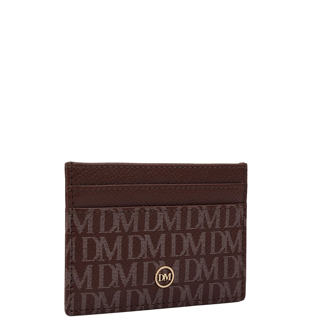 5 Slots Leather Card Case - Date