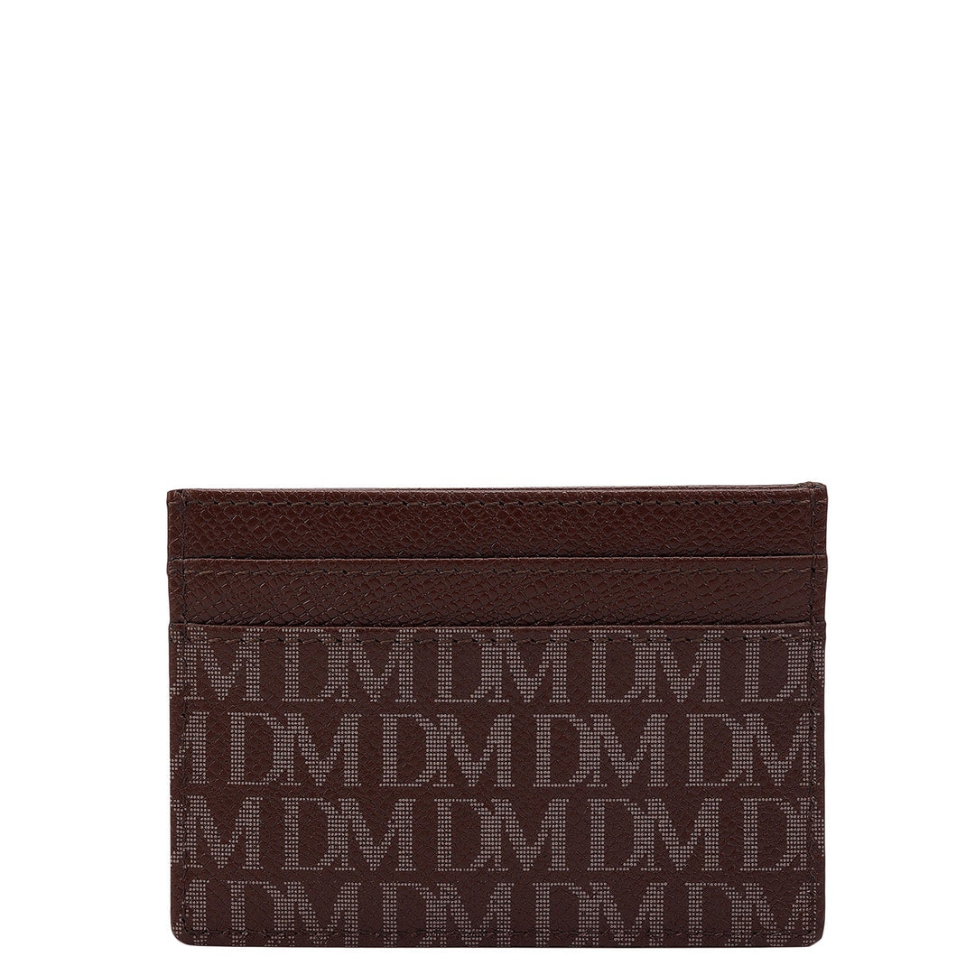 5 Slots Leather Card Case - Date