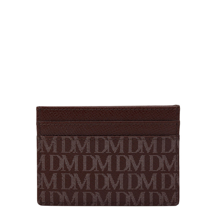 5 Slots Leather Card Case - Date