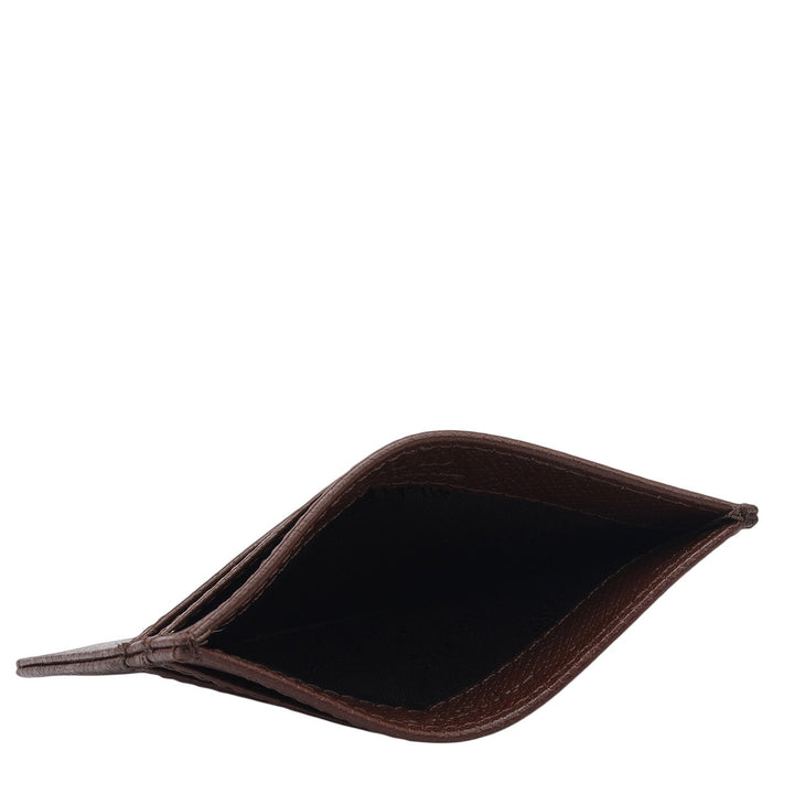 5 Slots Leather Card Case - Date