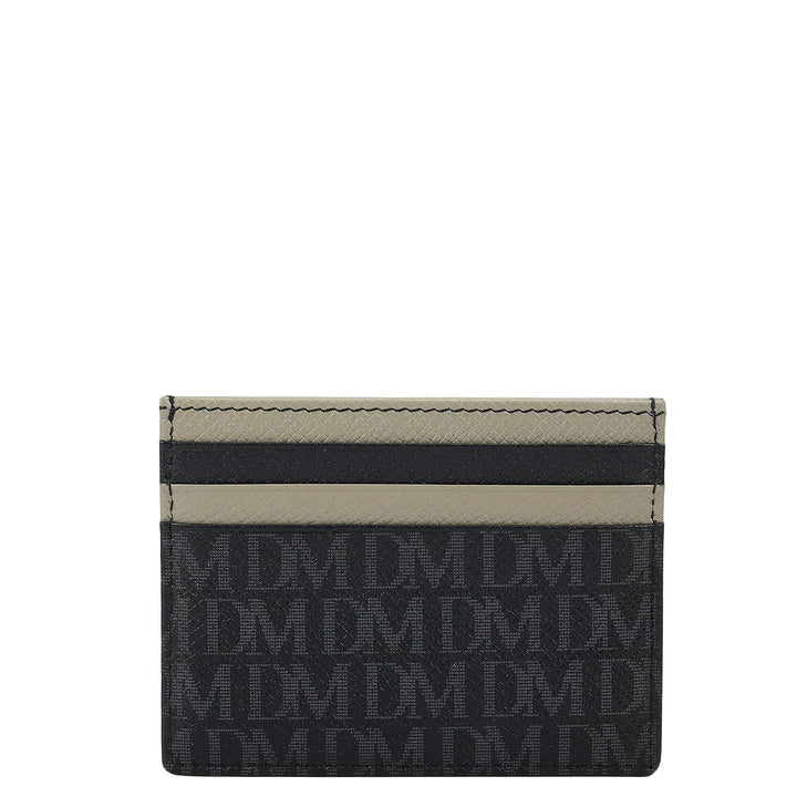 7 Slots Leather Card Case - Black