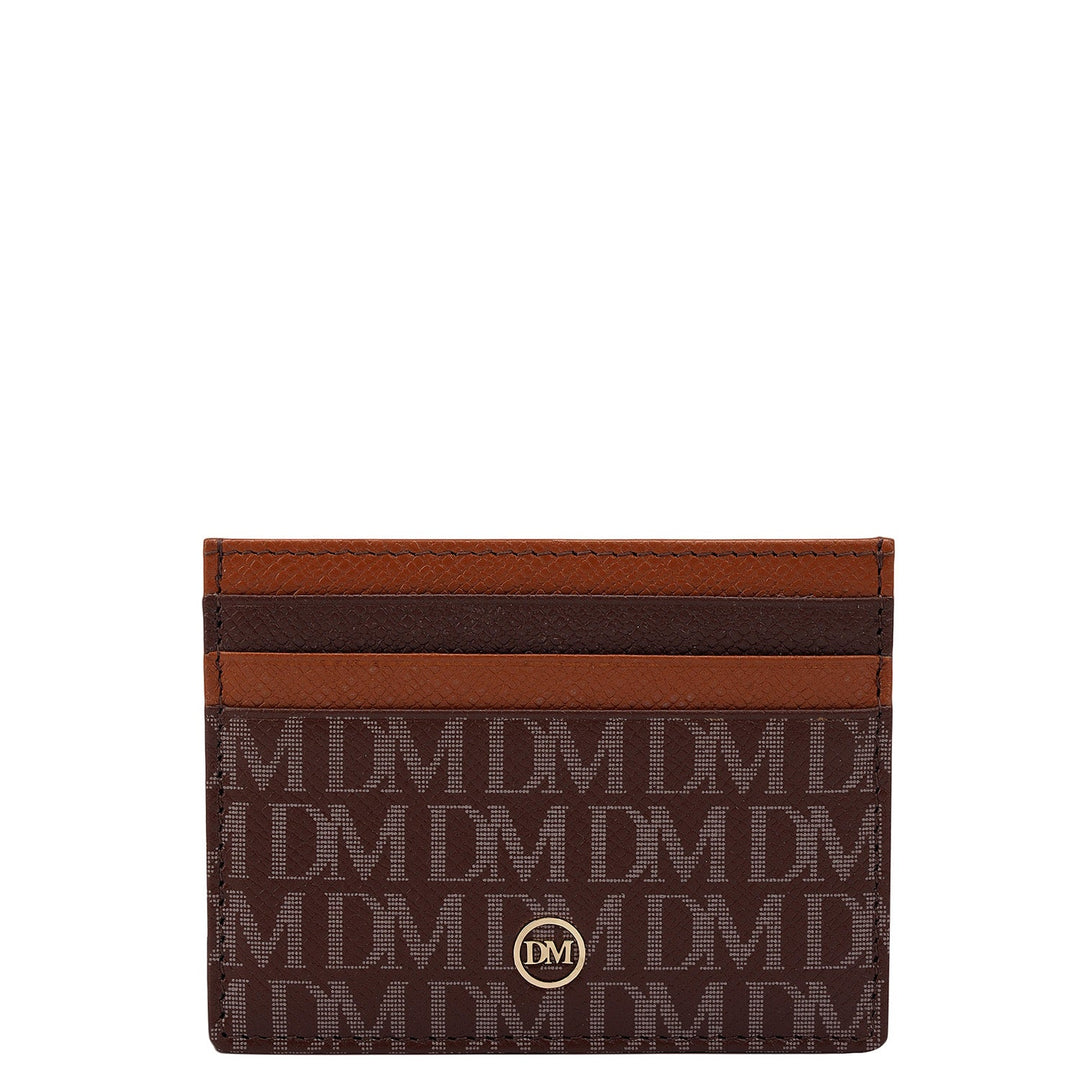 7 Slots Leather Card Case - Date