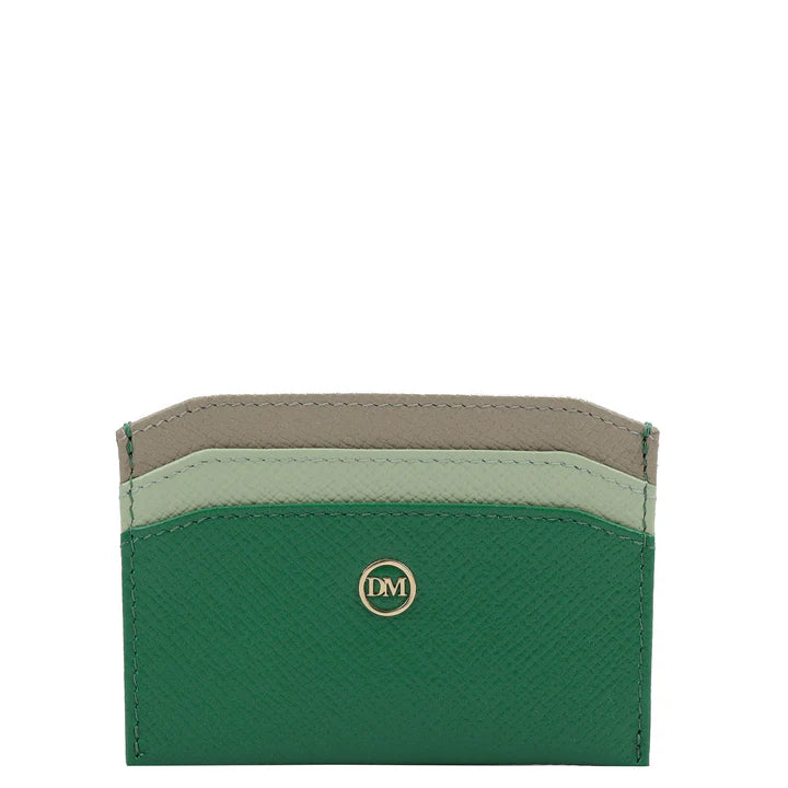 Franzy Leather Card Case - Emerald Green