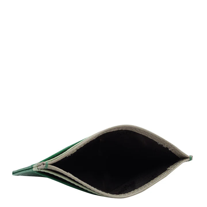 Franzy Leather Card Case - Emerald Green