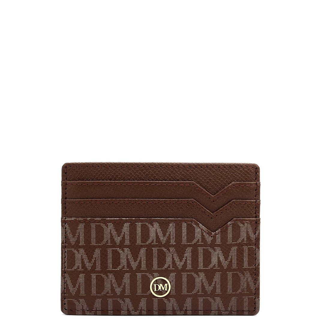 6 Slots Leather Card Case - Date
