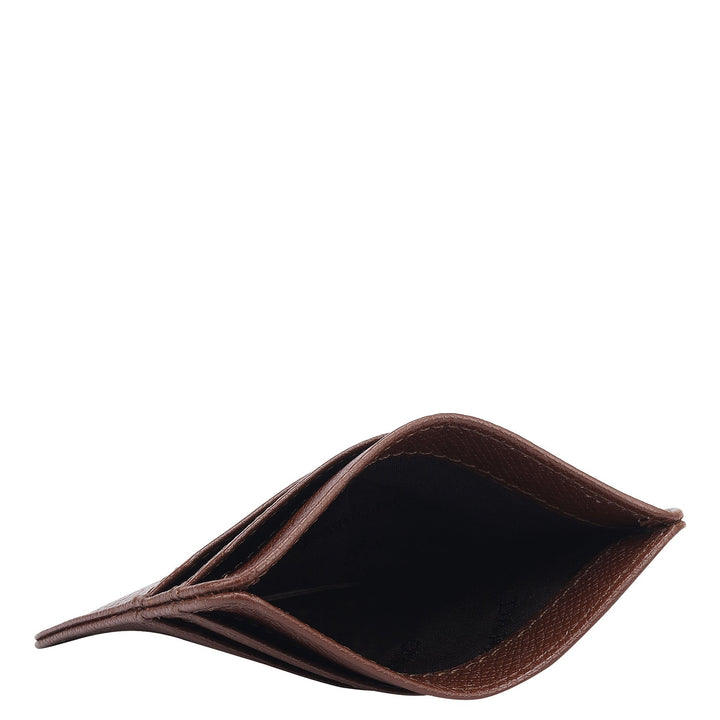 5 Slots Leather Card Case - Date