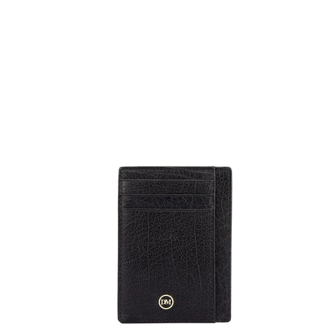 Da Milano Leather Card Holder - Multi Slot - Black