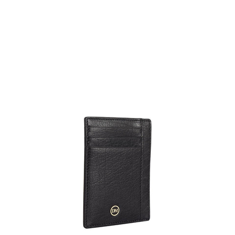 Da Milano Leather Card Holder - Multi Slot - Black