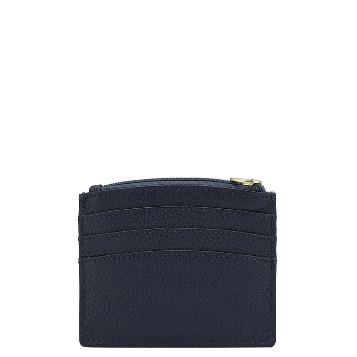 Wax Leather Card Case - Patriot Blue