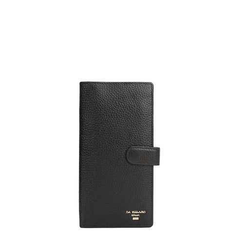 Multi Slots Leather Card Case - Black