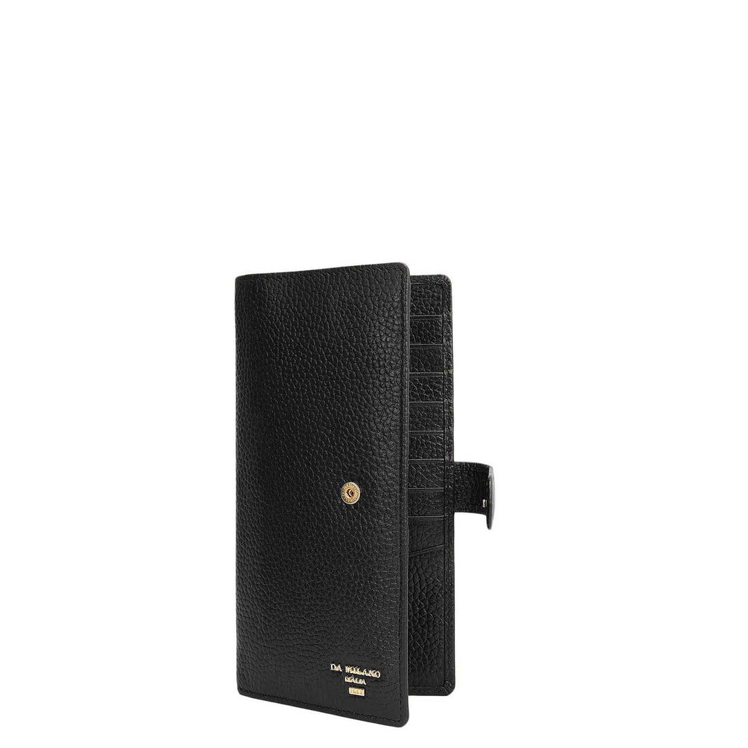 Multi Slots Leather Card Case - Black