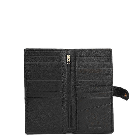 Multi Slots Leather Card Case - Black