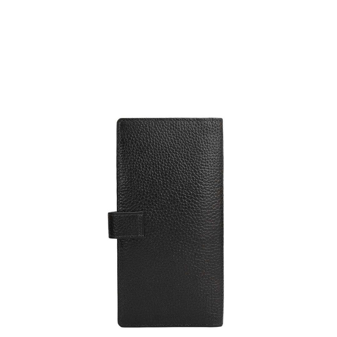 Multi Slots Leather Card Case - Black