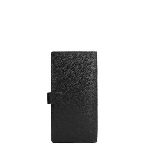 Multi Slots Leather Card Case - Black