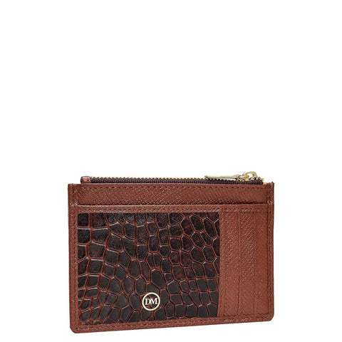 6 Slots Leather Card Case - Date