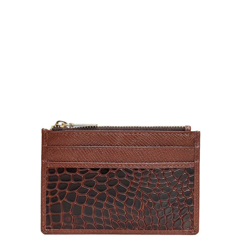 6 Slots Leather Card Case - Date