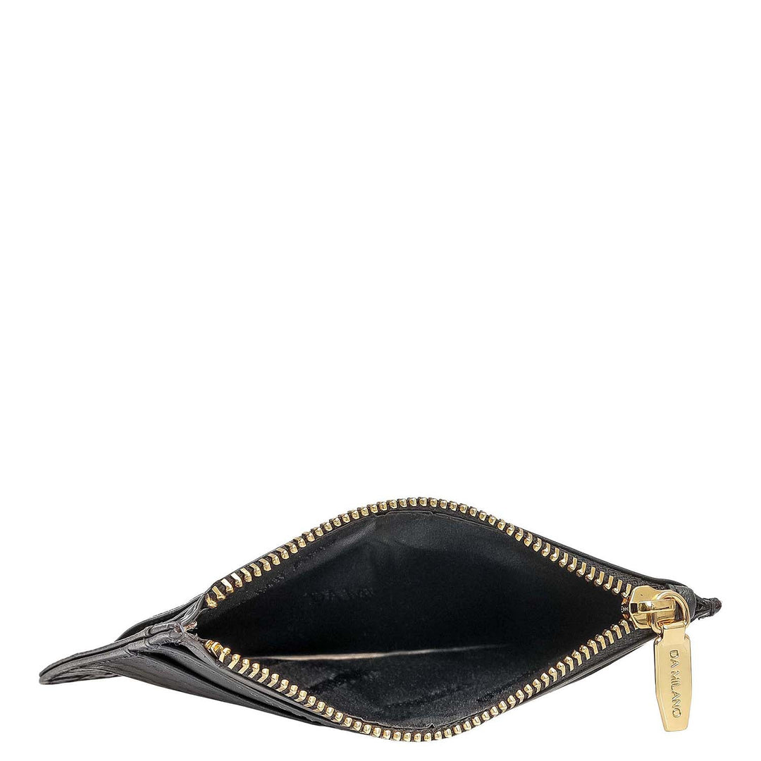 6 Slots Leather Card Case - Grey