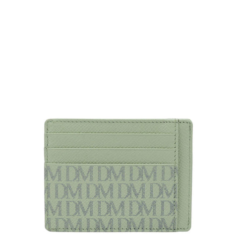 Monogram Franzy Leather Card Case - Mint