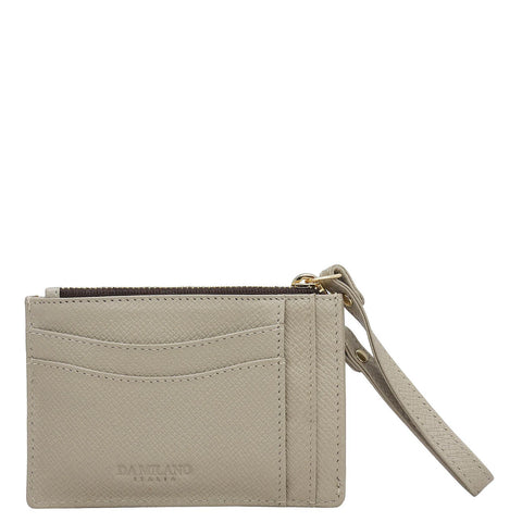 Franzy Leather Card Case - Chalk