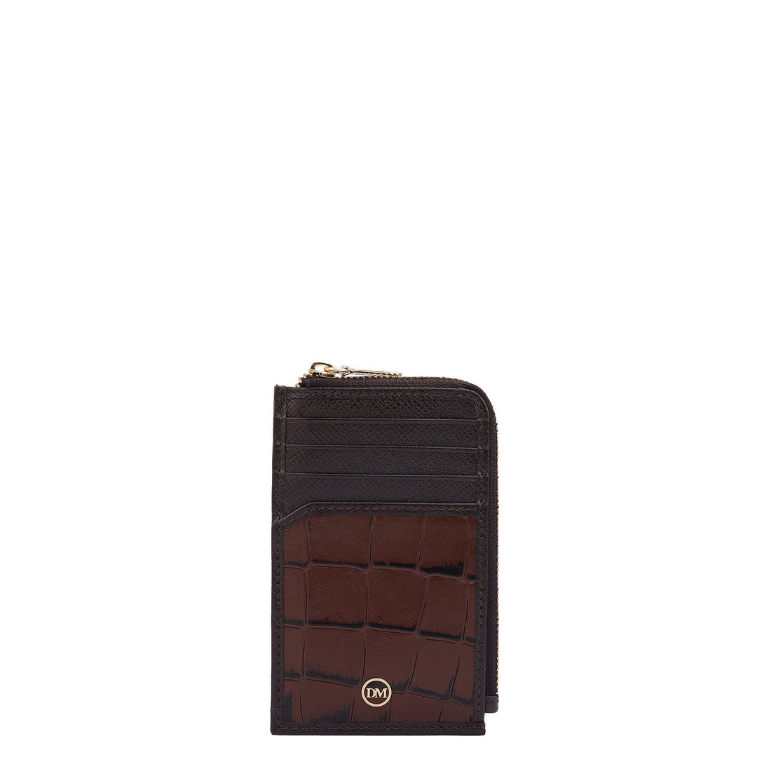 8 Slots Leather Card Case - Date
