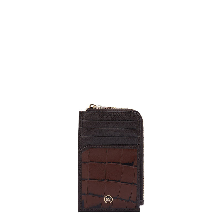 8 Slots Leather Card Case - Date