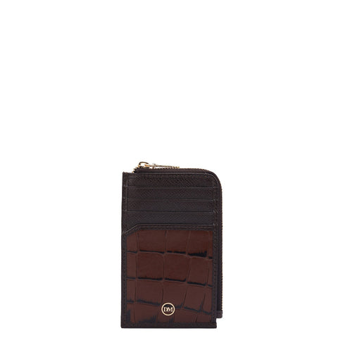8 Slots Leather Card Case - Date