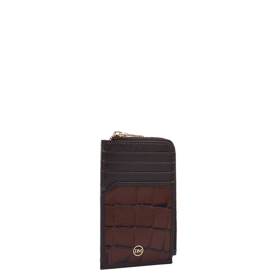 8 Slots Leather Card Case - Date