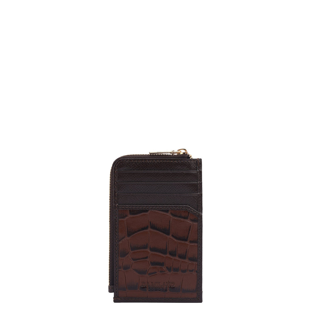 8 Slots Leather Card Case - Date