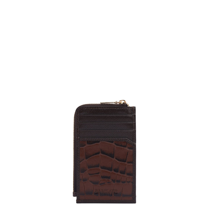 8 Slots Leather Card Case - Date