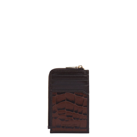 8 Slots Leather Card Case - Date