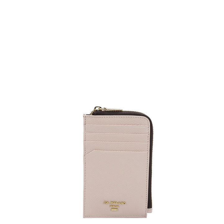 Franzy Leather Card Case - Blush