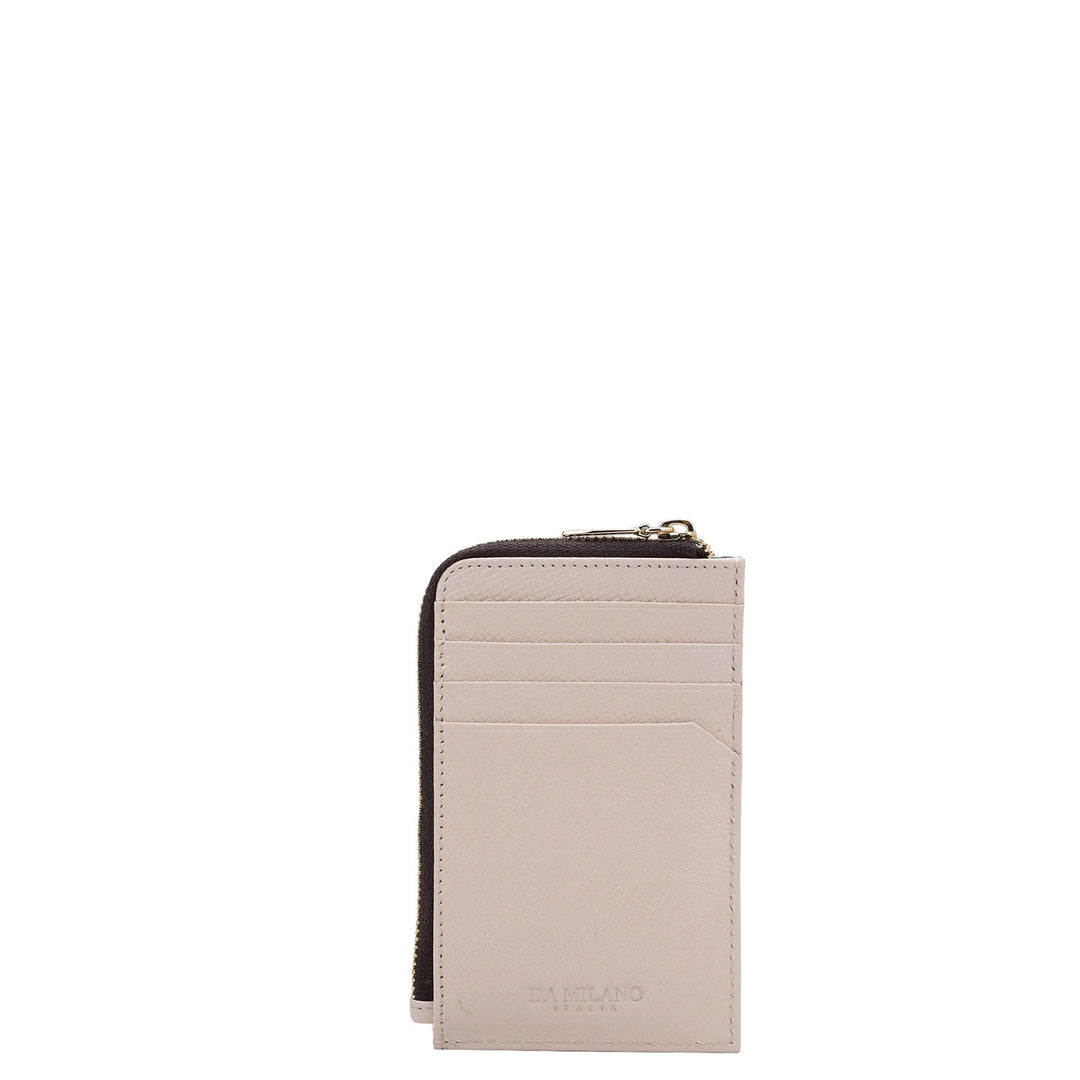 Franzy Leather Card Case - Blush