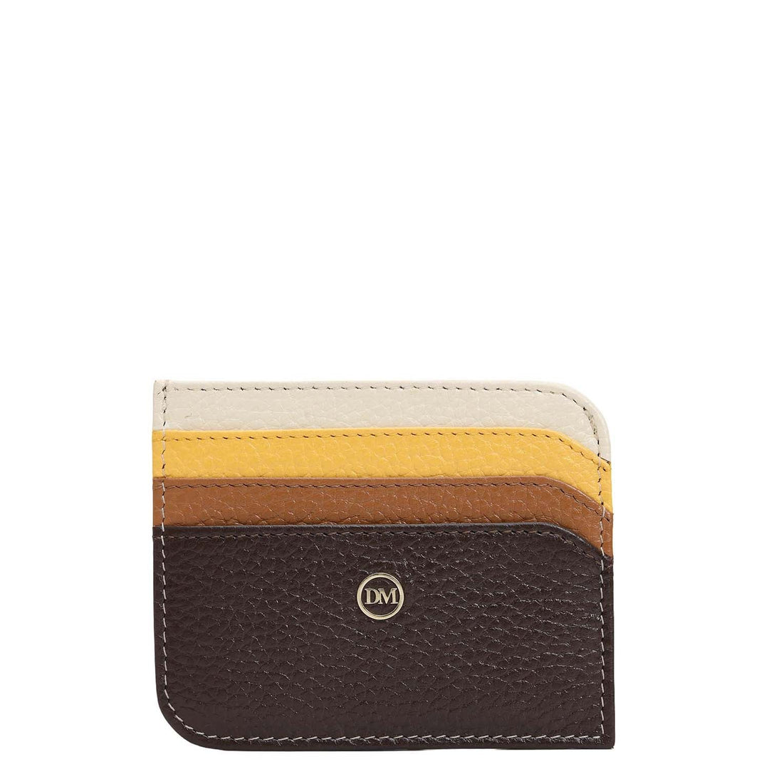 7 Slots Leather Card Case - Espresso