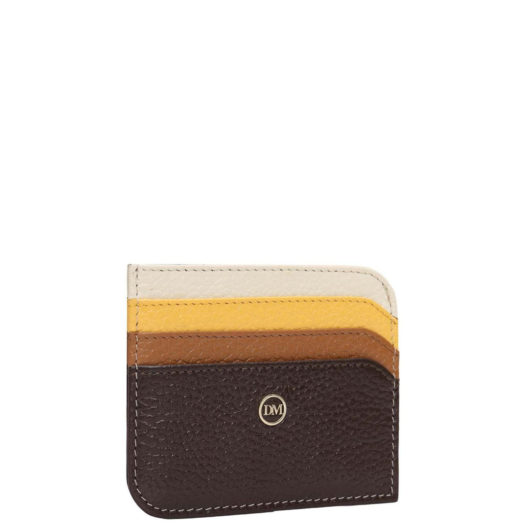 7 Slots Leather Card Case - Espresso