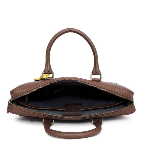 Franzy Leather Laptop Bag - Date