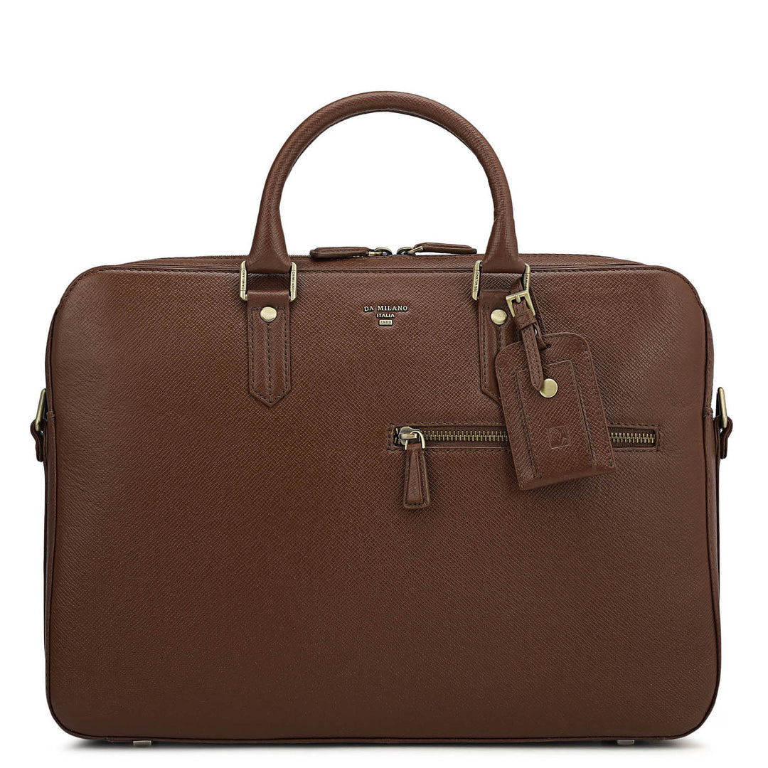 Franzy Leather Laptop Bag - Date
