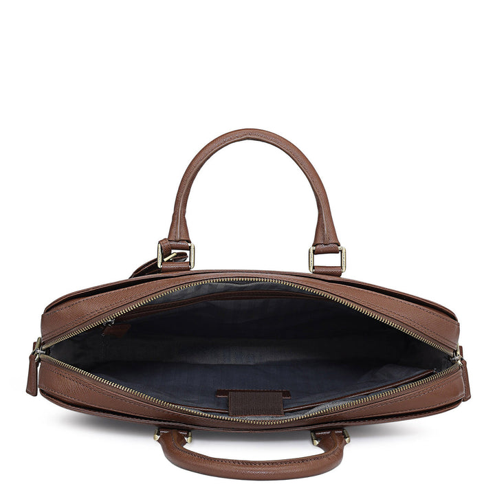 Franzy Leather Laptop Bag - Date
