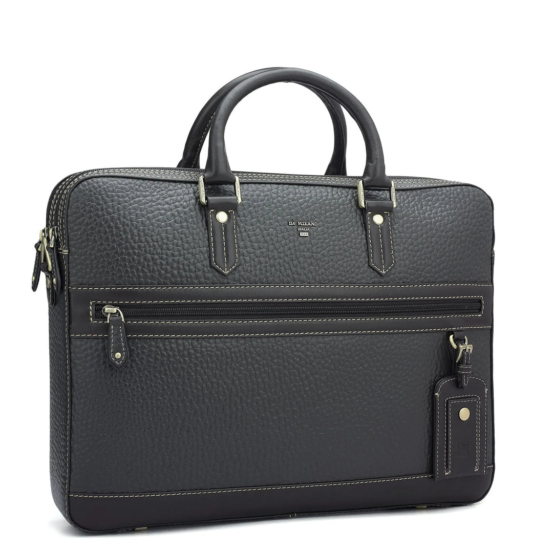 Brown Bub Leather Laptop Bag - Upto 15"