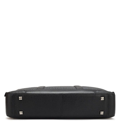 Black Monogram Franzy Leather Computer Bag - Upto 15