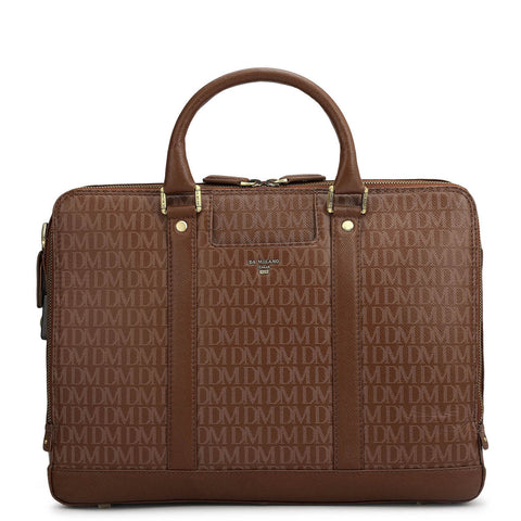 Monogram Franzy Leather Laptop Bag - Date