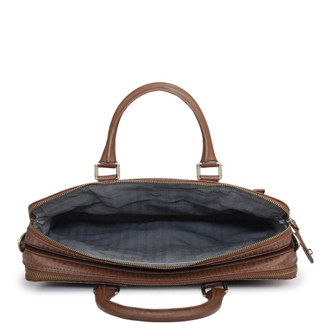 Monogram Franzy Leather Laptop Bag - Date