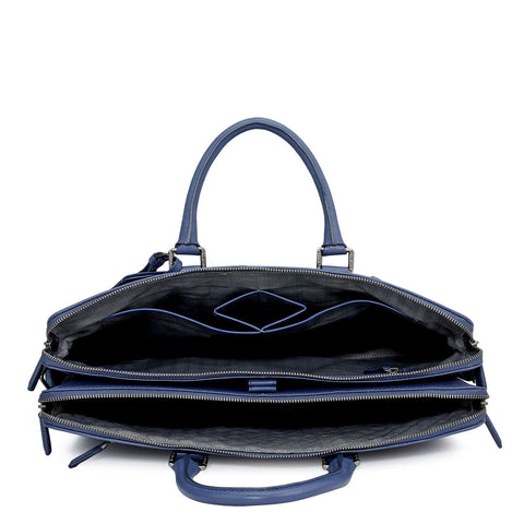 Croco Franzy Leather Laptop Bag - Stardust