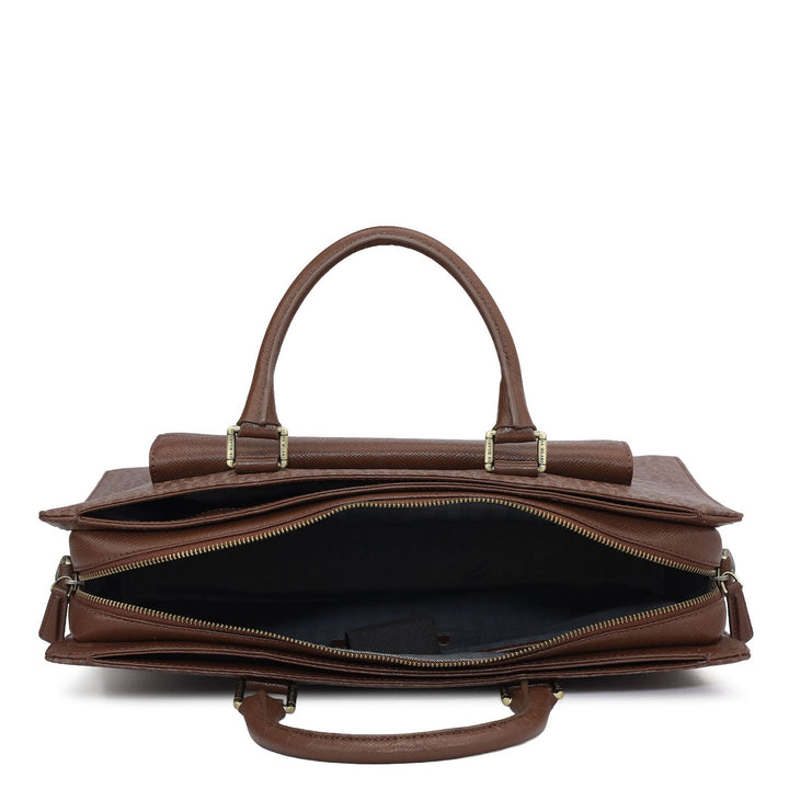 Monogram Franzy Leather Laptop Bag - Date